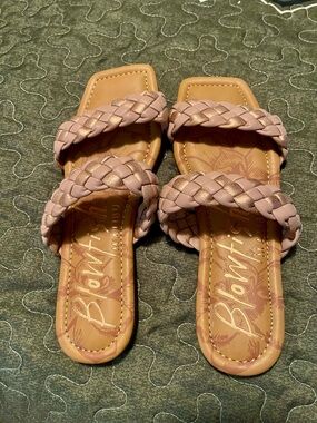 Blowfish Malibu Blush Braided Double-Strap Slide Sandals - Women